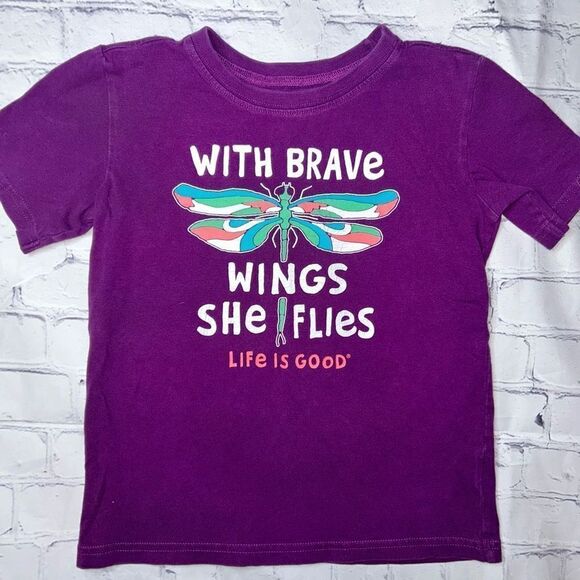 𝅺EUC Girl’s Size Small Life Is Good SS TShirt - Picture 1 of 7